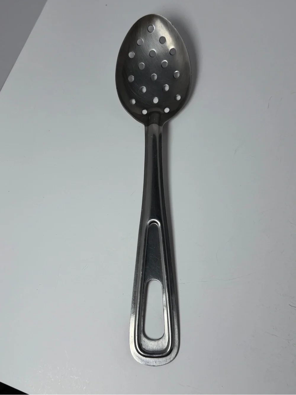 Himark Stainless Steel Perforated Basting Spoon Japan Teardrop Handle 11